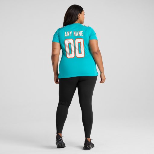 Miami Dolphins Nike Women’s Custom Game Jersey – Aqua - Image 7