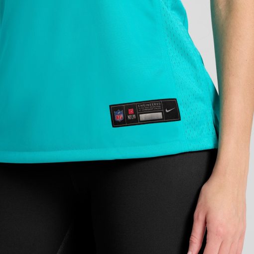 Miami Dolphins Nike Women’s Custom Game Jersey – Aqua - Image 9