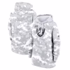 Las Vegas Raiders Nike Women’s 2024 Salute To Service Club Fleece Oversized Pullover Hoodie – Arctic Camo