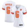 Baker Mayfield ’76 Tampa Bay Buccaneers Nike Women’s 50th Season Game Jersey – White