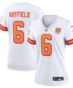 Baker Mayfield ’76 Tampa Bay Buccaneers Nike Women’s 50th Season Game Jersey – White