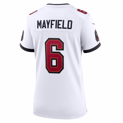 Baker Mayfield Tampa Bay Buccaneers Nike Women’s Away Game Jersey – White - Image 2