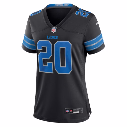 Barry Sanders Detroit Lions Nike Women’s 2nd Alternate Retired Player Game Jersey – Black - Image 2