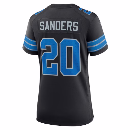 Barry Sanders Detroit Lions Nike Women’s 2nd Alternate Retired Player Game Jersey – Black - Image 3