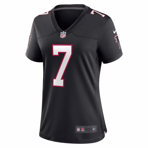 Bijan Robinson Atlanta Falcons Nike Throwback Game Jersey – Black - Image 2