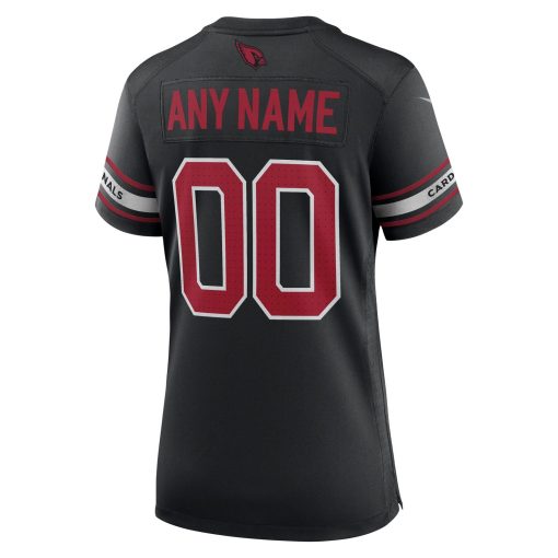 Arizona Cardinals Nike Women’s Alternate Custom Game Jersey – Black - Image 3