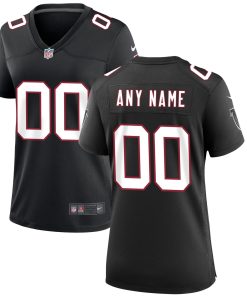 Atlanta Falcons Nike Women’s Throwback Custom Game Jersey – Black