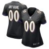 Baltimore Ravens Nike Women’s Alternate Custom Game Jersey – Black