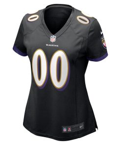 Alternative view of Baltimore Ravens Nike Women’s Alternate Custom Game Jersey – Black