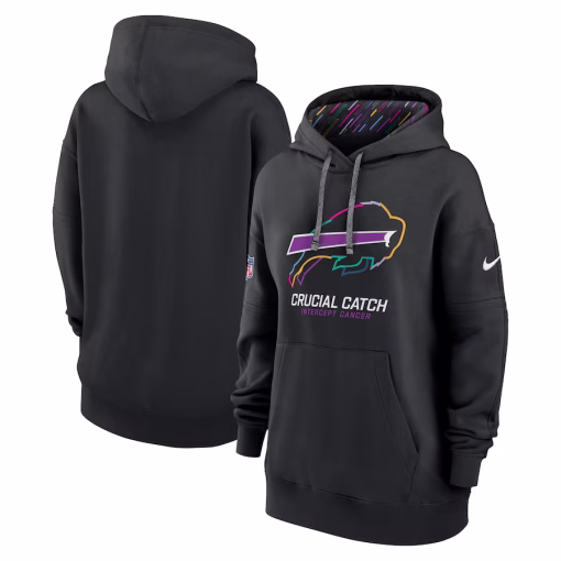 Buffalo Bills Nike Women’s 2024 NFL Crucial Catch Club Pullover Hoodie – Black