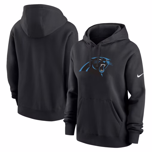 Carolina Panthers Nike Women’s Club Fleece Pullover Hoodie – Black
