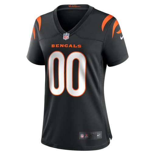 Cincinnati Bengals Nike Women’s Game Custom Jersey – Black - Image 2