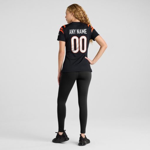 Cincinnati Bengals Nike Women’s Game Custom Jersey – Black - Image 5