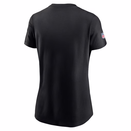 Detroit Lions Nike Women’s 2024 NFL Crucial Catch Club T-Shirt – Black - Image 3