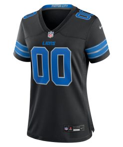 Alternative view of Detroit Lions Nike Women’s Alternate Custom Game Jersey – Black