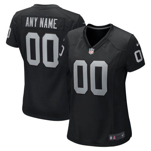 Las Vegas Raiders Nike Women’s Custom Game Jersey – Black