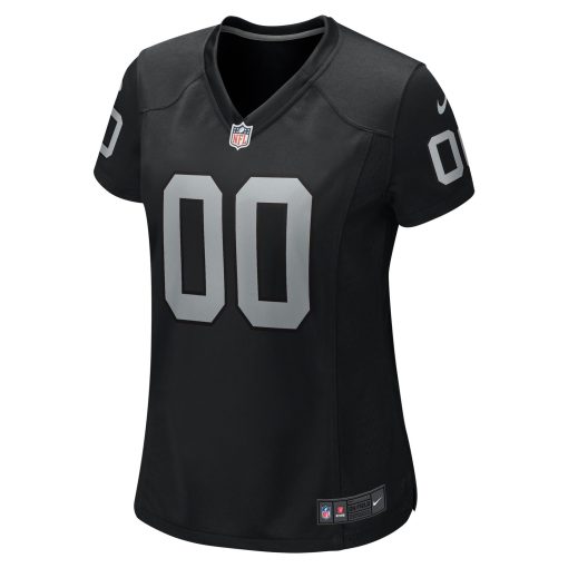 Las Vegas Raiders Nike Women’s Custom Game Jersey – Black - Image 2
