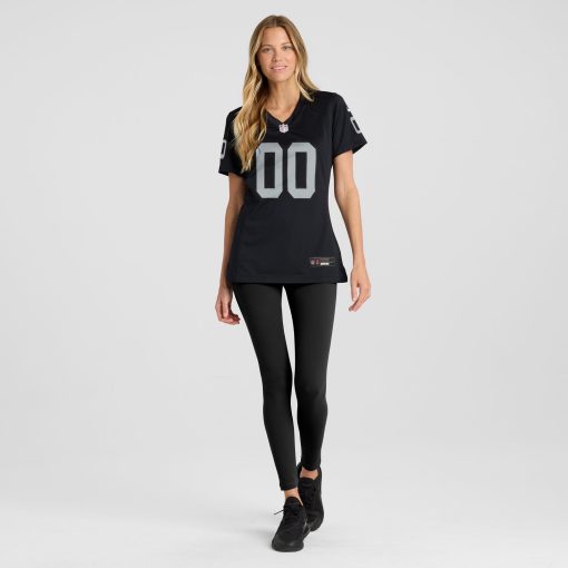 Las Vegas Raiders Nike Women’s Custom Game Jersey – Black - Image 4