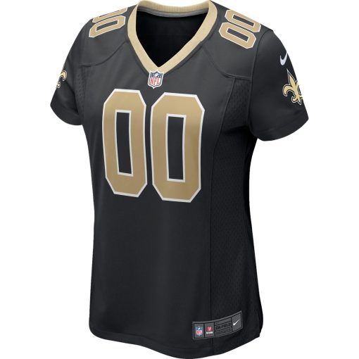 New Orleans Saints Nike Women’s Custom Game Jersey – Black - Image 2