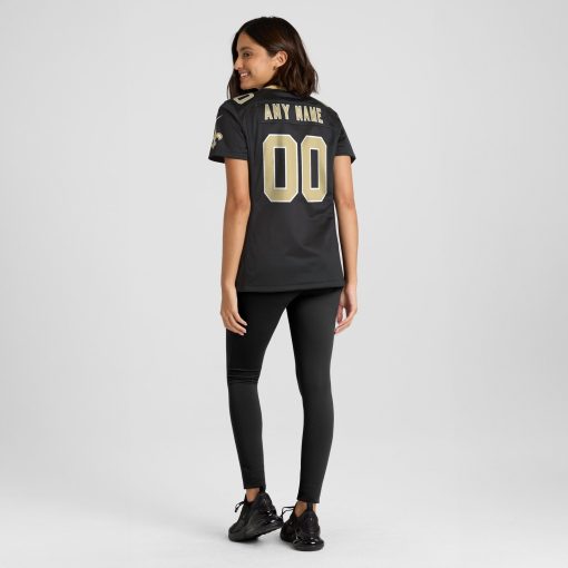 New Orleans Saints Nike Women’s Custom Game Jersey – Black - Image 5
