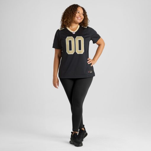 New Orleans Saints Nike Women’s Custom Game Jersey – Black - Image 6