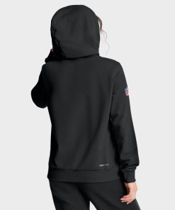 Alternative view of Pittsburgh Steelers Nike Women’s 1933 Sideline Throwback Performance Pullover Hoodie – Black