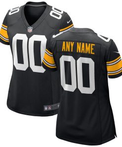 Pittsburgh Steelers Nike Women’s Alternate Custom Game Jersey – Black