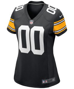 Alternative view of Pittsburgh Steelers Nike Women’s Alternate Custom Game Jersey – Black