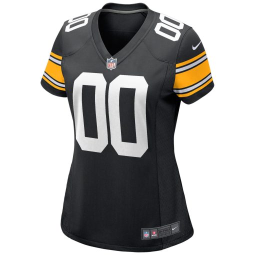 Pittsburgh Steelers Nike Women’s Alternate Custom Game Jersey – Black - Image 2