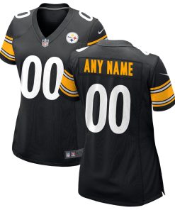 Pittsburgh Steelers Nike Women’s Custom Game Jersey – Black