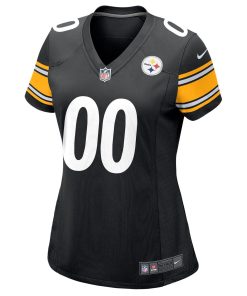 Alternative view of Pittsburgh Steelers Nike Women’s Custom Game Jersey – Black