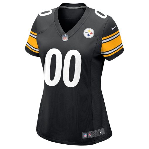 Pittsburgh Steelers Nike Women’s Custom Game Jersey – Black - Image 2