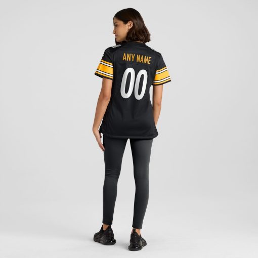 Pittsburgh Steelers Nike Women’s Custom Game Jersey – Black - Image 5