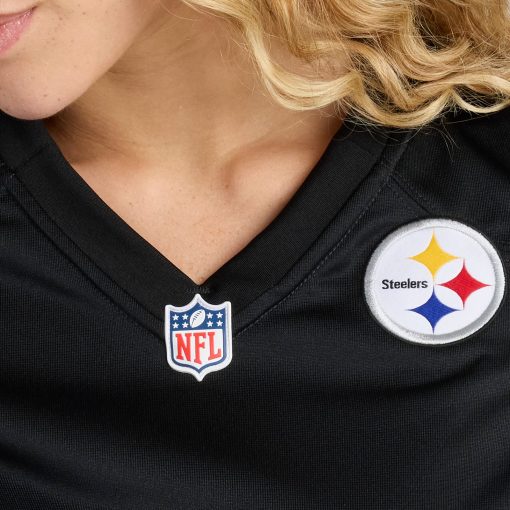Pittsburgh Steelers Nike Women’s Custom Game Jersey – Black - Image 8