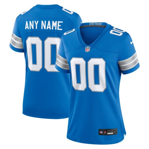 Detroit Lions Nike Women’s Custom Game Jersey – Blue