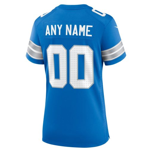 Detroit Lions Nike Women’s Custom Game Jersey – Blue - Image 3