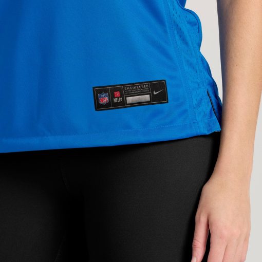 Detroit Lions Nike Women’s Custom Game Jersey – Blue - Image 9