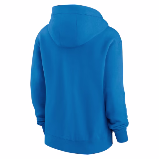 Detroit Lions Nike Women’s Phoenix Hoodie Full-Zip Sweatshirt – Blue - Image 3