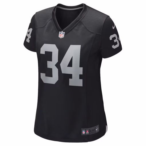 Bo Jackson Las Vegas Raiders Nike Women’s Game Retired Player Jersey – Black - Image 2