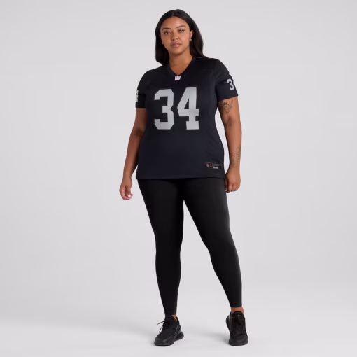 Bo Jackson Las Vegas Raiders Nike Women’s Game Retired Player Jersey – Black - Image 6