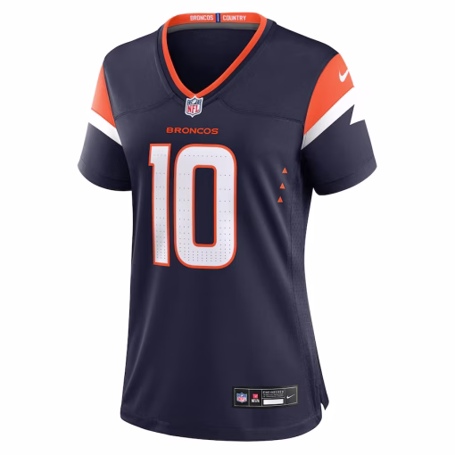 Bo Nix Denver Broncos Nike Women’s Alternate Game Jersey – Navy - Image 2