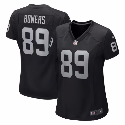 Brock Bowers Las Vegas Raiders Nike Women’s Team Game Jersey – Black