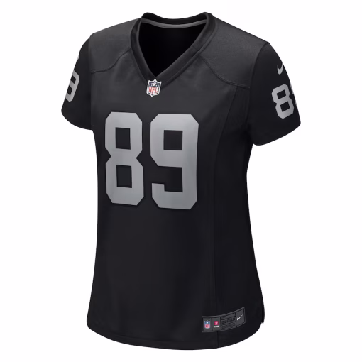 Brock Bowers Las Vegas Raiders Nike Women’s Team Game Jersey – Black - Image 2