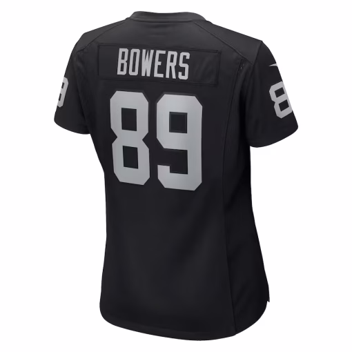 Brock Bowers Las Vegas Raiders Nike Women’s Team Game Jersey – Black - Image 3