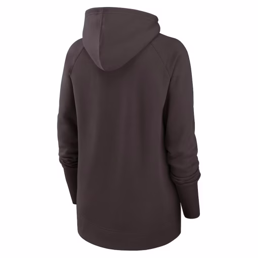 Cleveland Browns Nike Women’s Asymmetrical Raglan Full-Zip Hoodie – Brown - Image 3