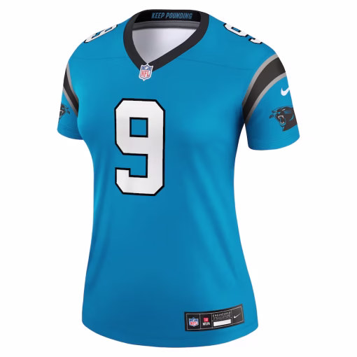 Bryce Young Carolina Panthers Nike Women’s Alternate Legend Player Performance Top – Blue - Image 2