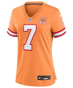 Alternative view of Bucky Irving  Tampa Bay Buccaneers Nike Women’s 50th Season Game Jersey – Creamsicle