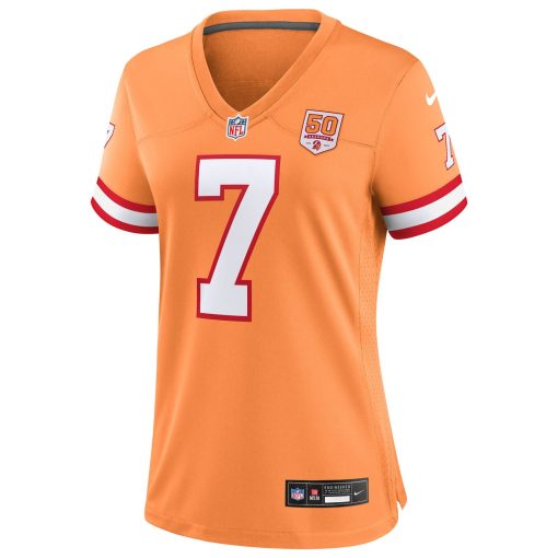 Bucky Irving  Tampa Bay Buccaneers Nike Women’s 50th Season Game Jersey – Creamsicle - Image 2