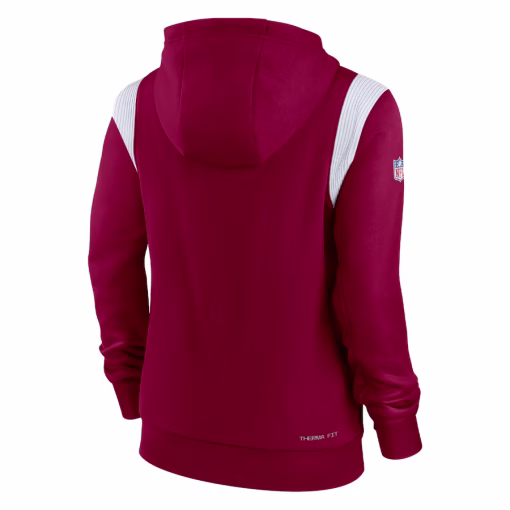 Washington Commanders Nike Women’s Sideline Stack Performance Pullover Hoodie – Burgundy - Image 2