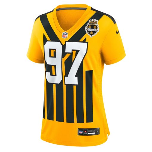Cameron Heyward Pittsburgh Steelers Nike Women’s Alternate 1933 Throwback Game Jersey – Gold - Image 2